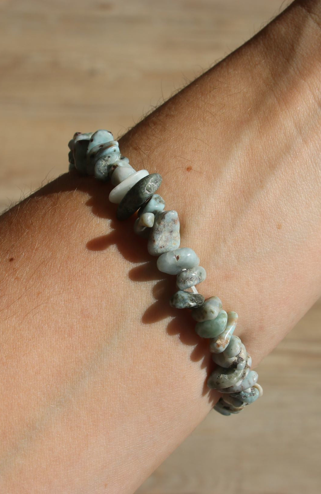 Larimar Chip Bracelet AA